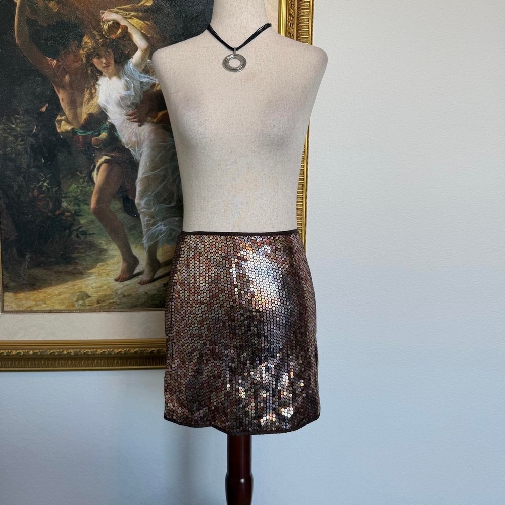 Vintage Y2K Express Sequin Mini Skirt